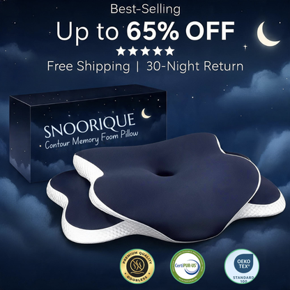 Snoorique Pillow™ | Stop Your Neck Pain... FAST