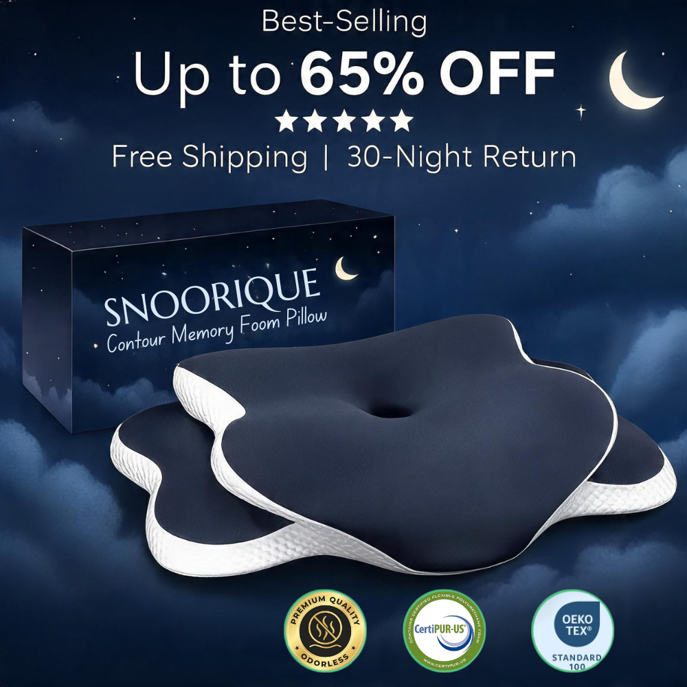 Snoorique Pillow™ | Stop Your Neck Pain... FAST